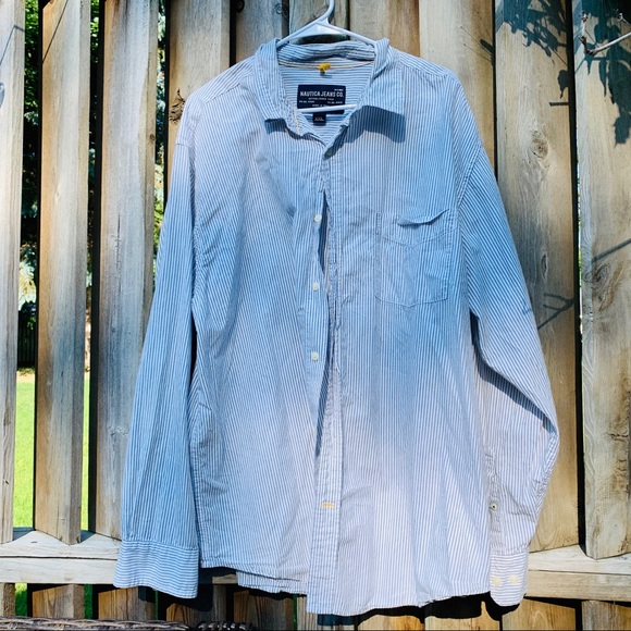Men’s XXL Blue Casual Button Down - Picture 1 of 3